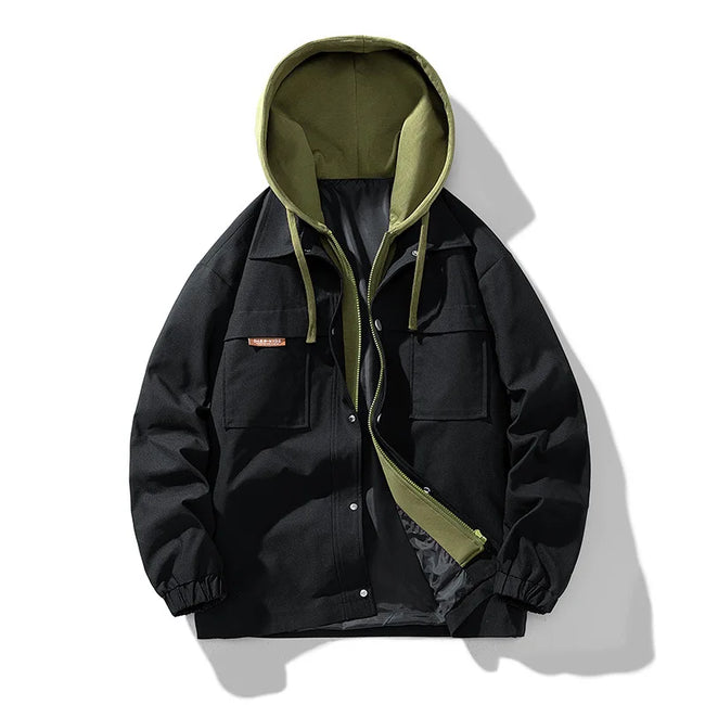 3Leaves Men Windbreaker Hoodie