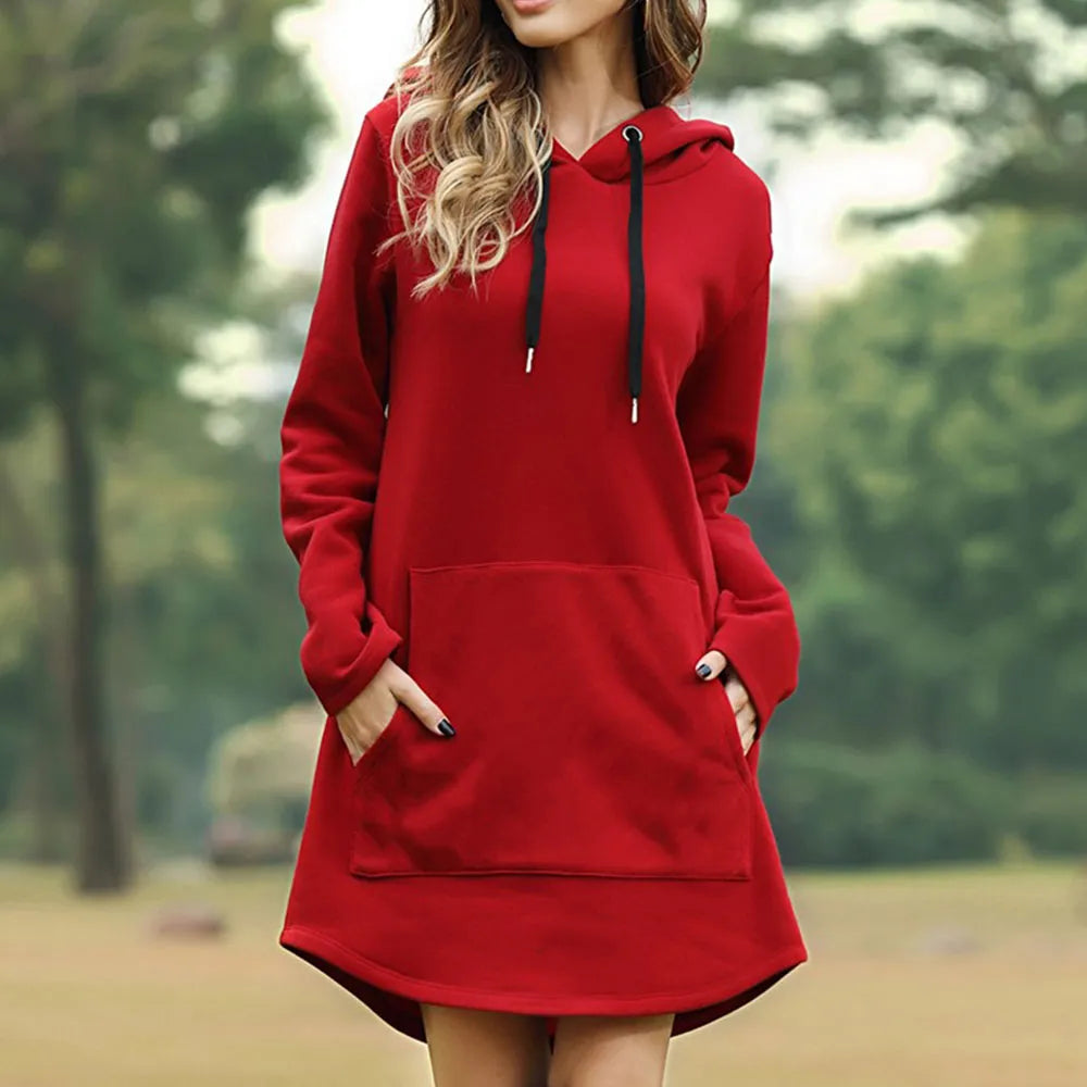 3Leaves Women Hoodie Dress