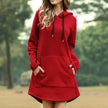 3Leaves Women Hoodie Dress