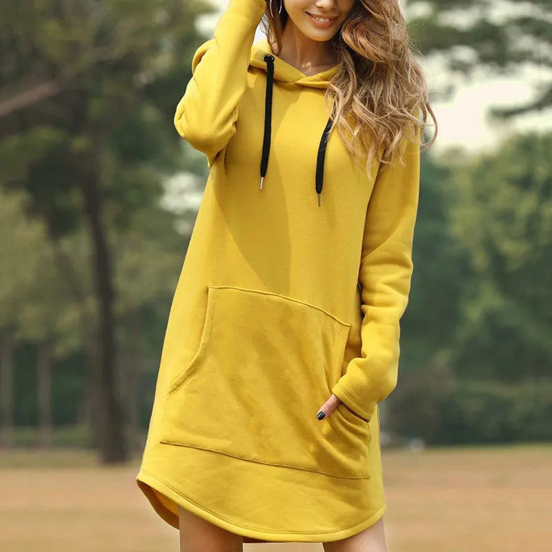 3Leaves Women Hoodie Dress
