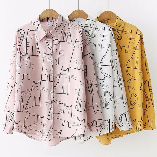 Catitude Button-Up Shirt