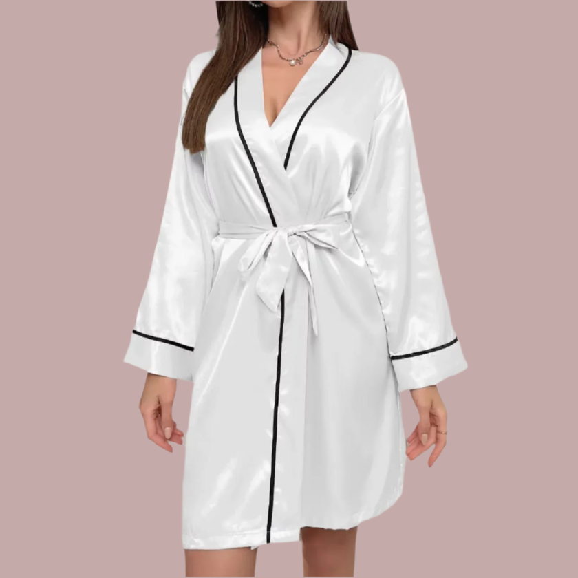 Velora Satin Robe