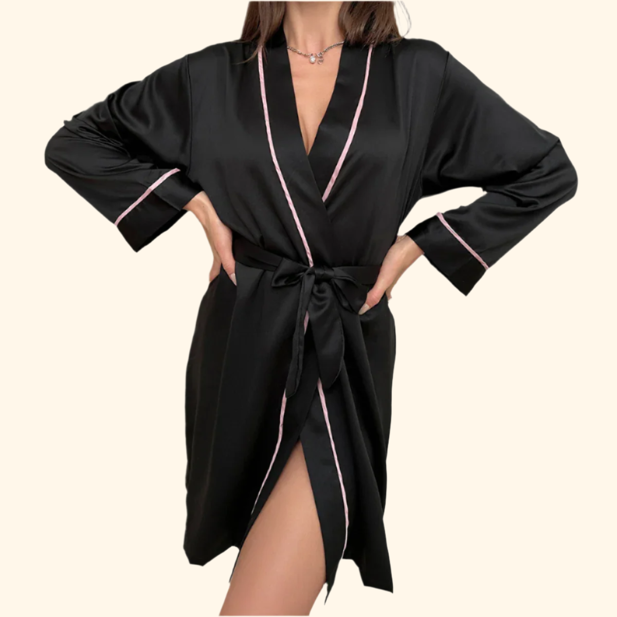Velora Satin Robe