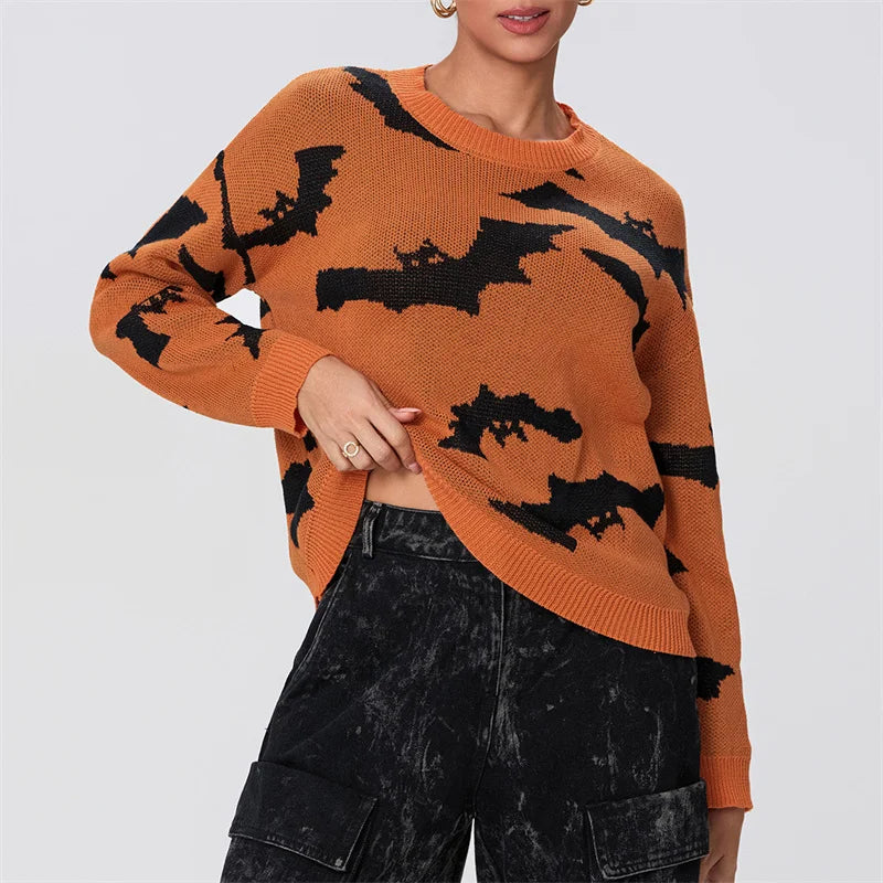 Pull chauve-souris effrayant