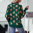 Pull à motifs de feuilles d'érable